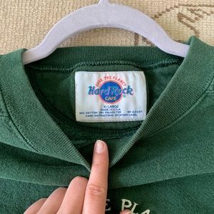 Hard Rock Cafe cropped sweatshirt